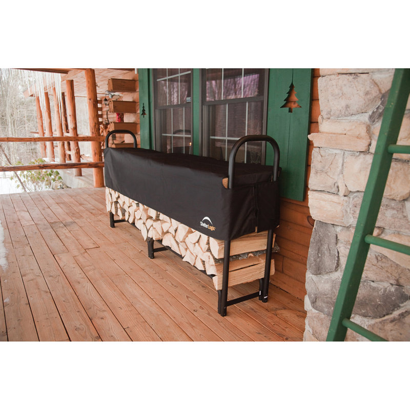 Shelterlogic heavy duty firewood rack with cover sale